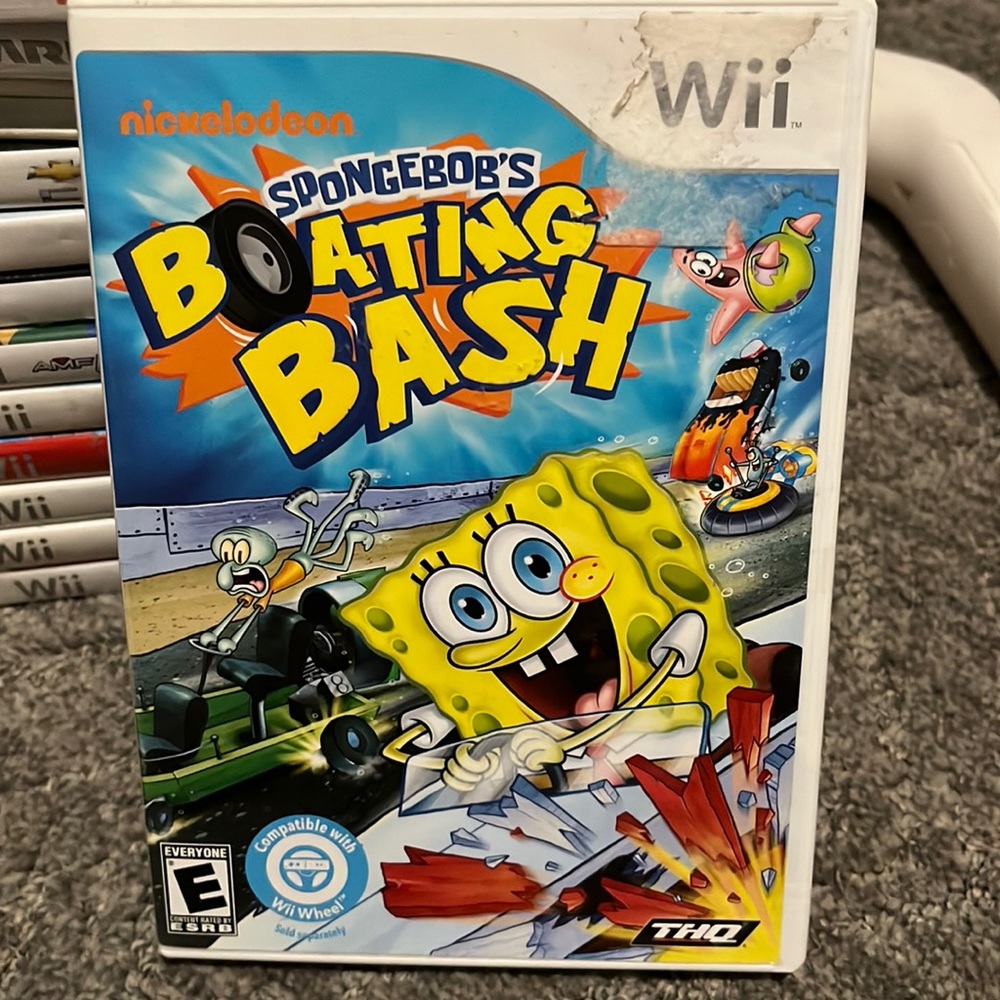 SpongeBobs boating bash Wii game